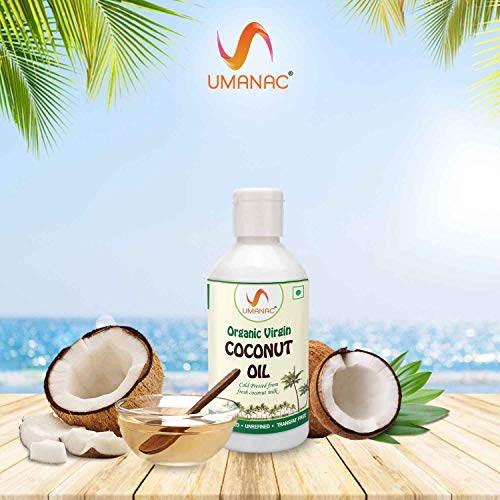 Umanac Organic Extra Virgin Coconut Oil Pet Bottle 250Ml