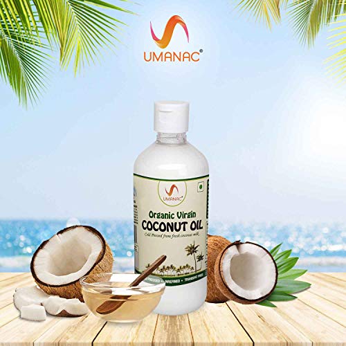 Umanac Organic Virgin Coconut Oil Pet Bottle 500Ml