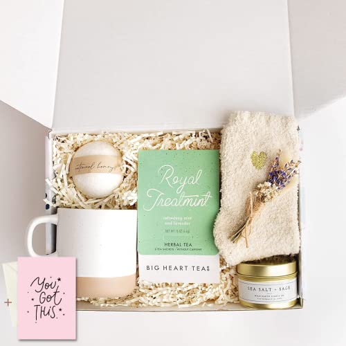 Unboxme Self Care Gift Box For Women With Organic Tea, Bath Bomb