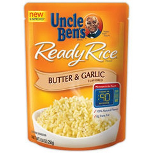 Uncle Bens Ready Rice Butter &Amp; Garlic Flavored, 8.8-Ounce Packa