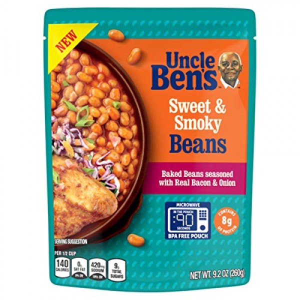Uncle Bens Ready To Heat Beans, Brown Sugar, 9.2 Ounce Pack of 6