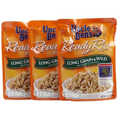 Uncle Bens Long Grain &Amp; Wild Ready Rice Pouch, 8.8 Oz, 3 Pk