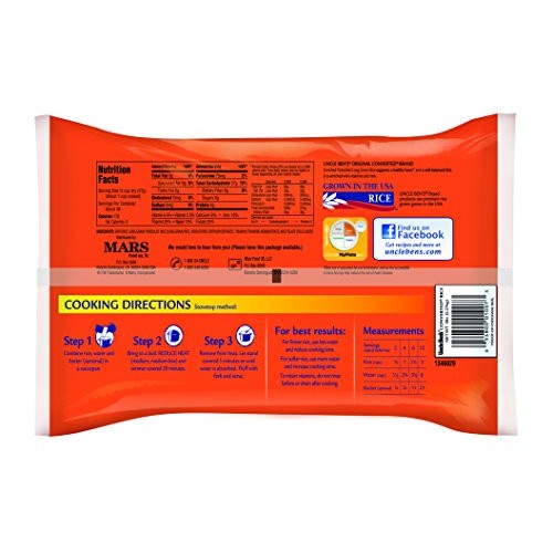 UNCLE BENS Original Long Grain White Rice, 5lb, 6pk
