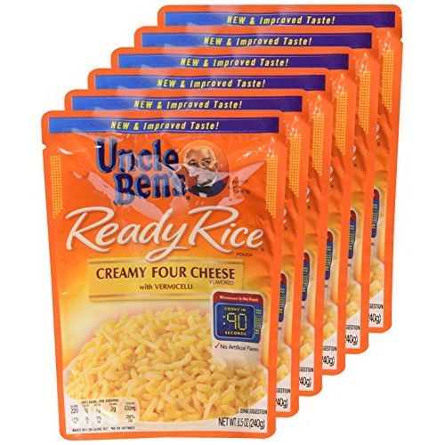 Uncle Bens, Ready Rice, Creamy Four Cheese, 8.5Oz Pouch Pack O