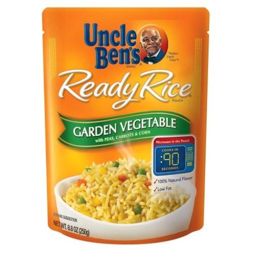 Uncle Bens Ready Rice Garden Vegetable 8.8Oz Pouch Pack Of 6