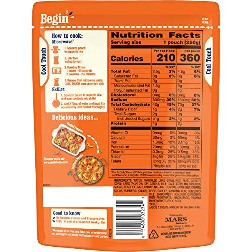 Uncle Bens Ready Rice Garden Vegetable Pouches, Ready To Heat,