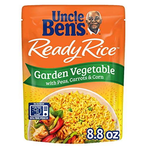 Uncle Bens Ready Rice Garden Vegetable Pouches, Ready To Heat,