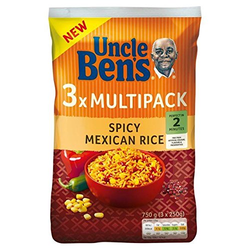 Uncle Bens Spicy Mexican Rice Multipack 3 X 250G