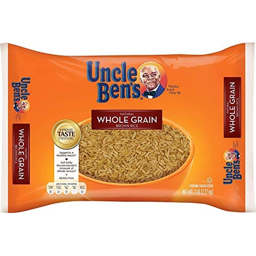Uncle Bens Whole Grain Brown Rice - 3 Bags 2 Lbs Ea