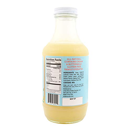 Rich &Amp; Creamy Buttermilk Syrup Original Flavor By Uncle Bobs Bu