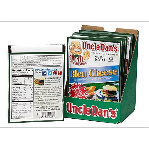 Uncle Dans Bleu Cheese Dressing, Dip, &Amp; Seasoning Mix - 12 Pack