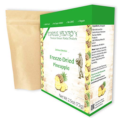 Freeze Dried Pineapple: Delicious Fruits 2.5Oz 72G Large Bulk