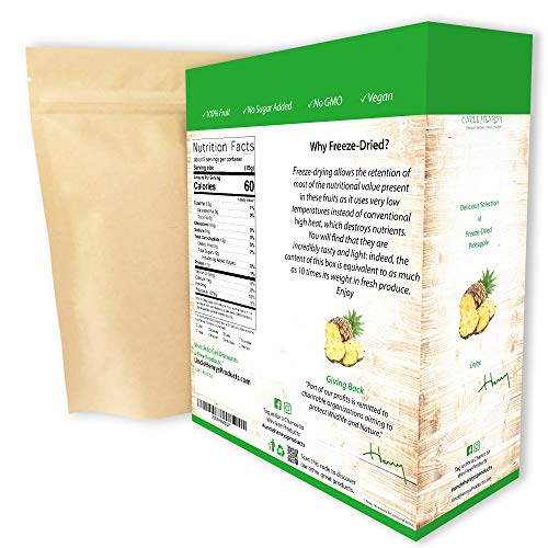 Freeze Dried Pineapple: Delicious Fruits 2.5Oz 72G Large Bulk