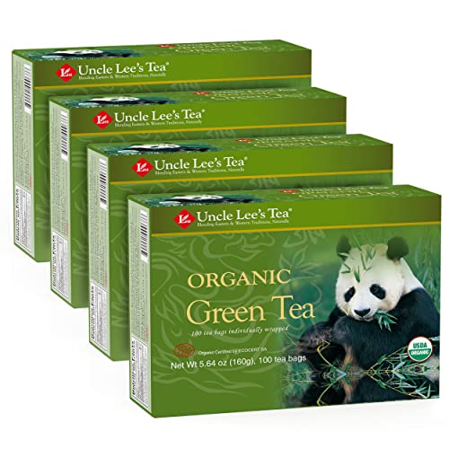 Uncle Lee’s Organic Green Tea, 100% Natural Premium Green Tea Ba...