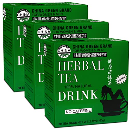 Uncle Lees China Green Herbal Tea, No caffeine, 100% Natural, 3...