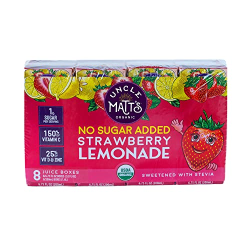No Sugar Added Juice Box No Sugar Added Strawberry Lemonade - 3...