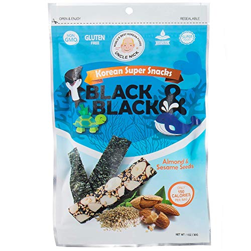 Uncle Nick Korean Super Snacks - Black &Amp; Black Seaweed Snack Wit
