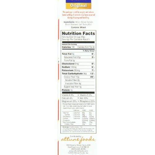 Uncle Sam Toasted Whole Wheat Berry Flakes &Amp; Flaxseed Original C