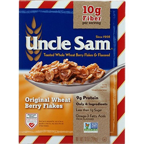 Uncle Sam Toasted Whole Wheat Berry Flakes &Amp; Flaxseed Original C
