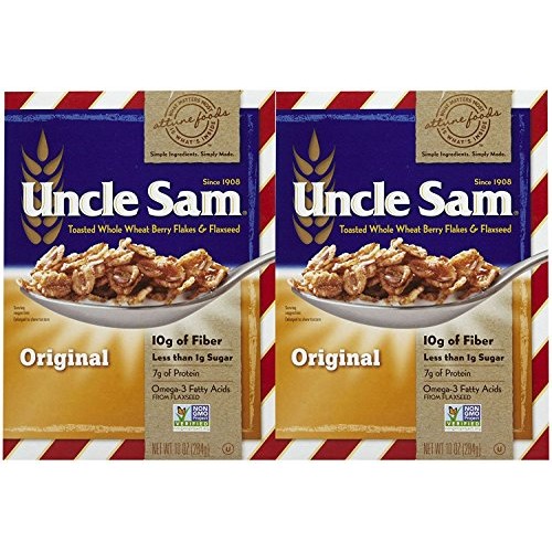 Uncle Sam Toasted Whole Wheat Berry Flakes &Amp; Flaxseed Original C