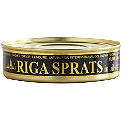 Unda, Riga Sprats Pack Of 6 Smoked Fish Delicacy In Oil, Imp
