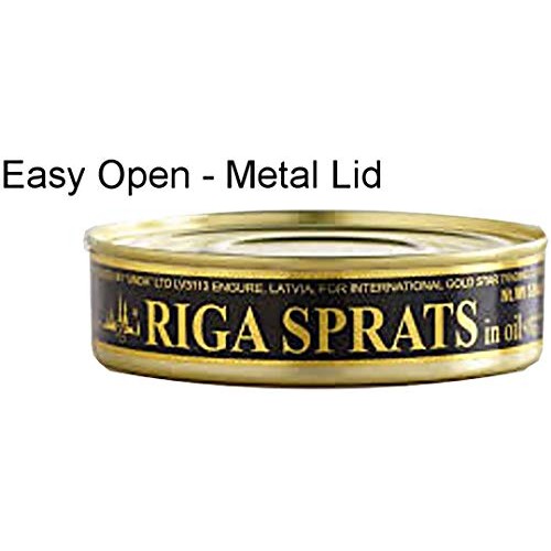 Unda, Riga Sprats Pack Of 6 Smoked Fish Delicacy In Oil, Imp
