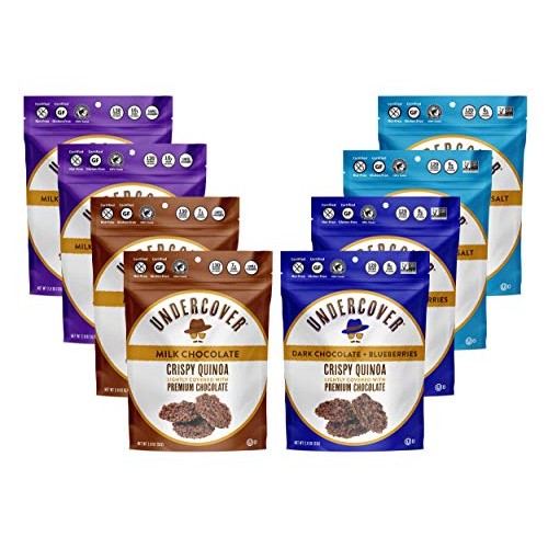 Undercover Quinoa Sampler Pack, Chocolate Crispy Quinoa Snack, G