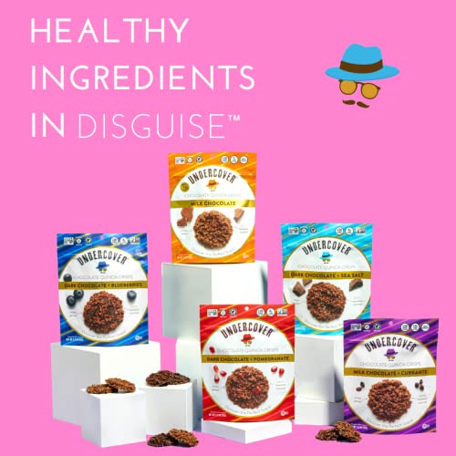 Undercover chocolate quinoa crisps - dark chocolate + sea salt 7...
