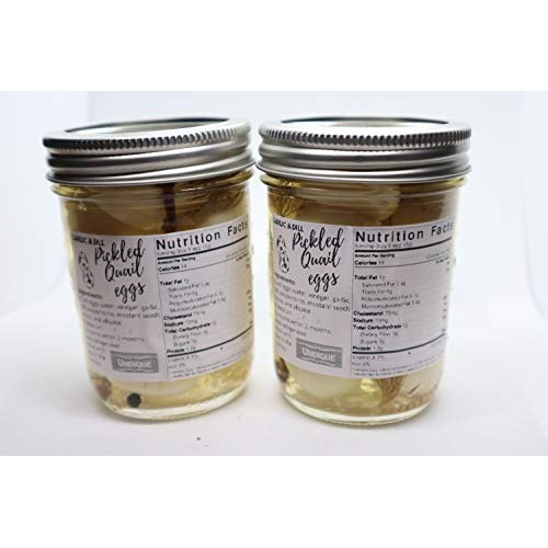 Garlic &Amp; Dill Pickled Quail Eggs 2 Jars