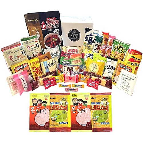Ambiguous Korean Snack Box Variety 20 Snacks Individual Wrapped