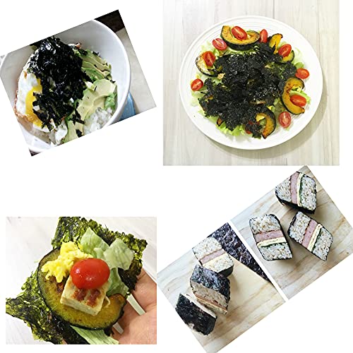 Korean Roasted Seaweed Snack, Nori, Spicy Wasabi And Spicy Kimch