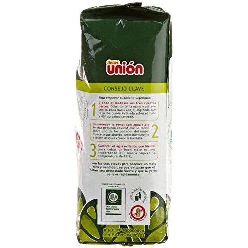 Union Yerba Mate Con Palo Suave 1Kg / 2.2Lb 2 Pack
