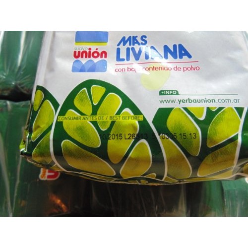 Union Yerba Mate Suave 2.2 Lbs/ 1 Kilo 10 Packs