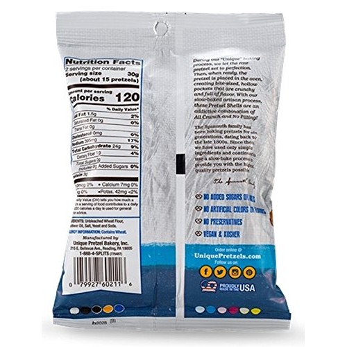 Unique Pretzels, Original Pretzel Shells, Homestyle Baked, Vegan