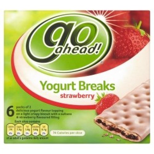 Go Ahead Yogurt Breaks Strawberry 6 Pack 210G