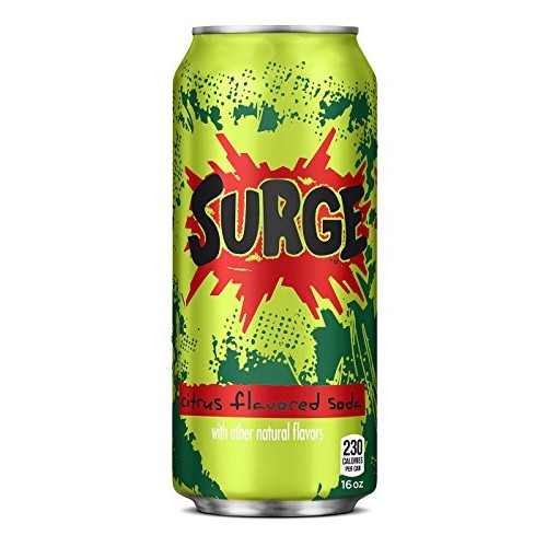 Surge Citrus Flavored Soda 16Fl Oz. 12 Cans