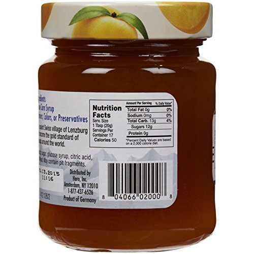 Hero Apricot Fruit Spread, 12 Oz