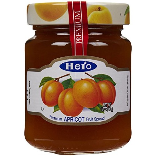 Hero Apricot Fruit Spread, 12 Oz