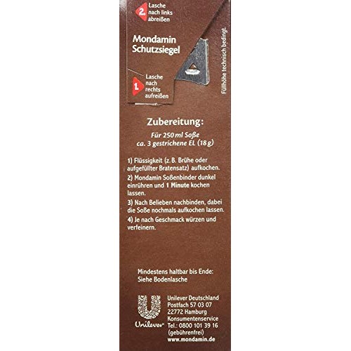 Mondamin Fix Soßenbinder Dunkel German Import