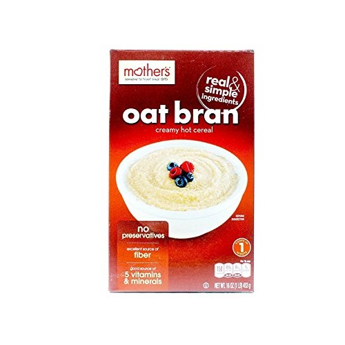 Mothers 100% Natural Oat Bran Cereal, 16-Ounce Box Pack Of 6