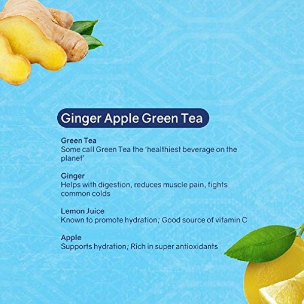 Nai - Ginger Green Tea | Infused with Apple and Lemon Juices - N...