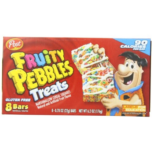 Post Fruity Pebbles Treats, 6.2-Ounce Pack Of 4