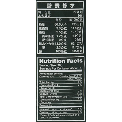 Taiwan Roasted Wasabi Hot Green Peas 30 Packets - 8.46 Oz 240