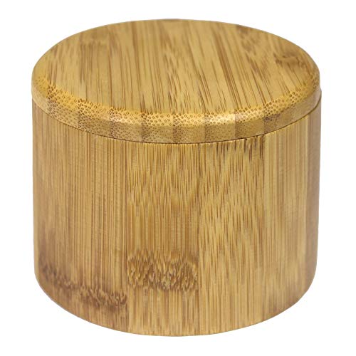 Totally Bamboo 20-2083 Salt Box, 3-1/2-Inch Round, Plain