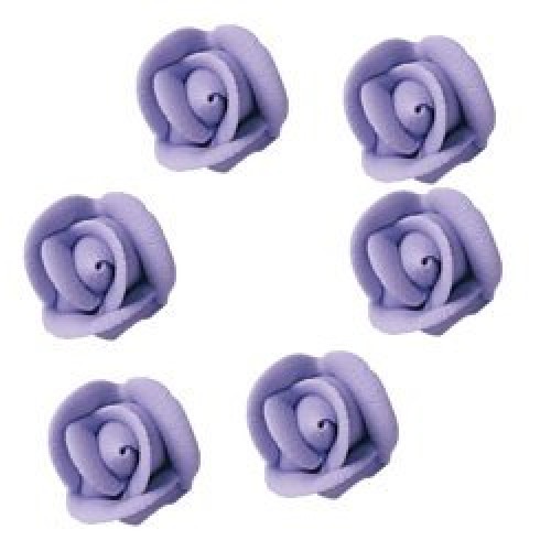 Small Lavender Royal Icing Roses