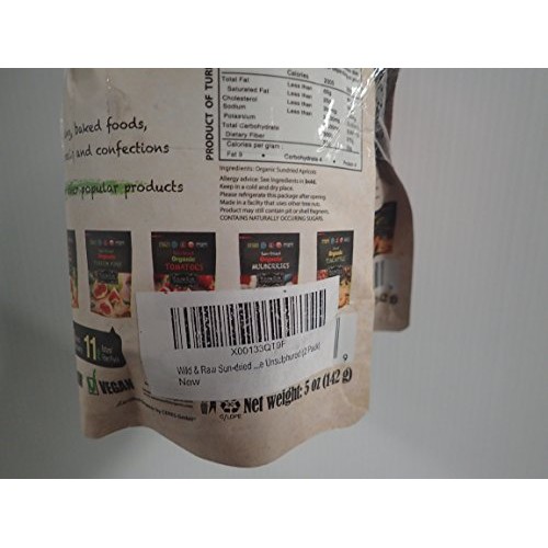 Wild &Amp; Raw Sun-Dried Organic Turkish Apricots 5 Oz Good Source O