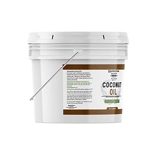 Coconut Oil 1 Gallon By Unpretentious Baker, Resealable Bucket