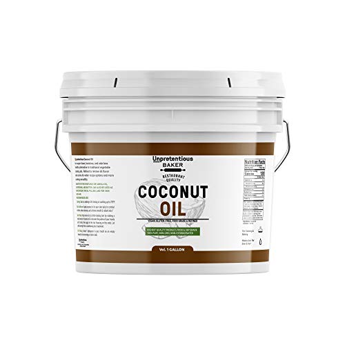 Coconut Oil 1 Gallon By Unpretentious Baker, Resealable Bucket