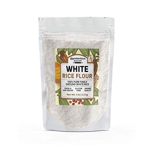 White Rice Flour, 5 Lbs. By Unpretentious Baker, High-In-Fiber A