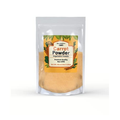 Carrot Powder By Unpretentious Baker, 3Lb, Beta-Carotene, Bulk S Carrot Powder By Unpretentious Baker, 3Lb, Beta-Carotene, Bulk S